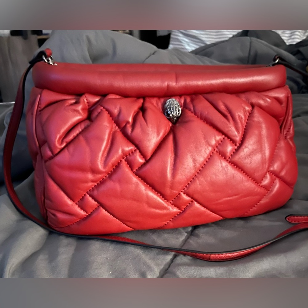 Soft 100% real leather Kurt Geiger crossbody/clutch